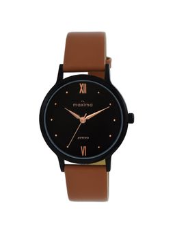 PA Maxima - Women 67123LMLB Black Dial Analog Watch (S)