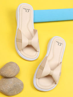 Carlton London - Solid Beige Flipflops