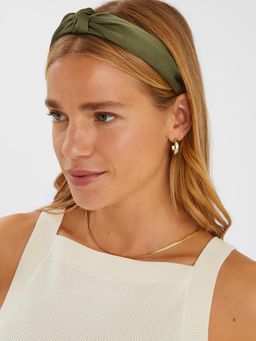 Accessorize London - Green Solid Synthetic Hair Band