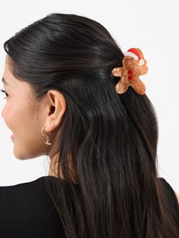 Accessorize London - Brown Printed Plastic Hair Clip