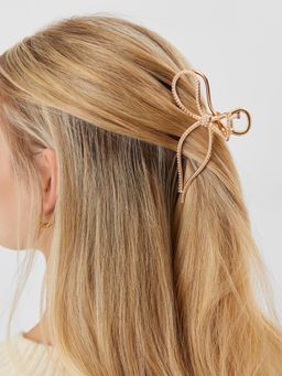 Accessorize London - Gold Solid Metal Hair Clip