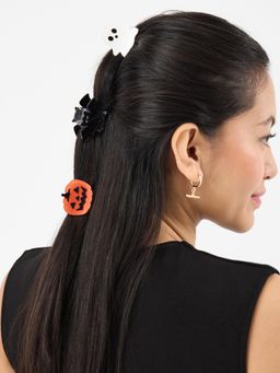 Accessorize London - Multi-Color Printed Plastic Hair Clips Pack of 3)