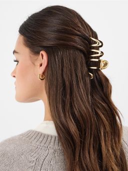 Accessorize London - Gold Solid Metal Hair Clip