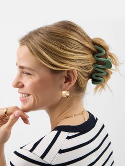 Accessorize London - Green Solid Plastic Hair Clip