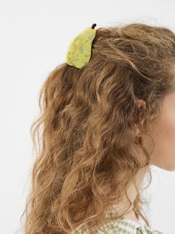 Accessorize London - Green Printed Plastic Hair Clip