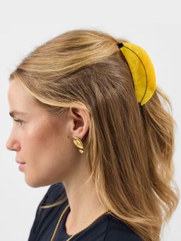 Accessorize London - Yellow Printed Plastic Hair Clip