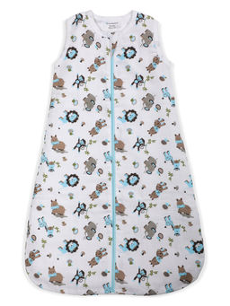 My Milestones - Safe Cozy Wearable Blanket Sleeping Bag for Babies - Blue