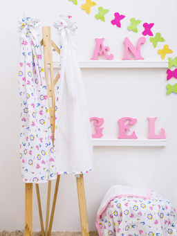 My Milestones - Carnival Pink Cotton 3 in 1 Muslin Baby Swaddle Wrap (Pack of 2)