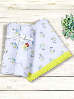 My Milestones - Fruit 4 Layered Baby Muslin Blanket - Yellow