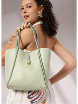 Twenty Dresses by Nykaa Fashion - Green Shoulder Bag with Pouch (L)