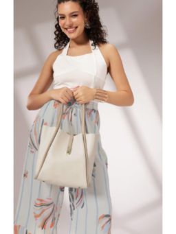 Twenty Dresses by Nykaa Fashion - White Shoulder Bag with Pouch (L)
