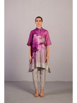 clos - Purple Diffuse Kurta with Pant