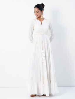 Ritambh by Rishi & Sachin - Rosa Chandrika White Gown