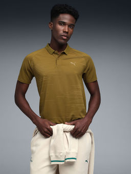Puma - Wardrobe Essentials Aop Mens Polo T-Shirt Brown