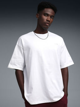Puma - Essential Elevated Mens Boxy Fit Logo T-shirt White