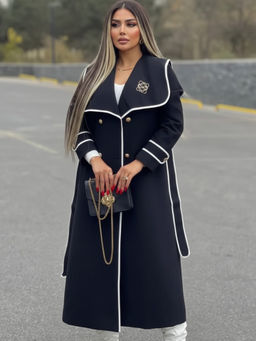 Trenbee - Astana Long Blazer with Belt