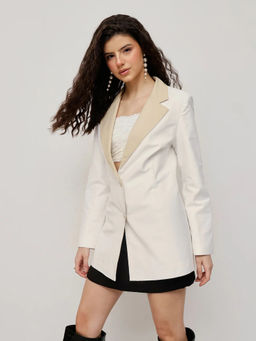 HOUSE OF S - Beige Lapel Blazer