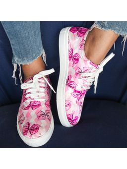 La Fiza - Bow On Bow Printed Sneakers