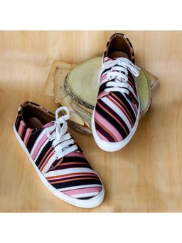 La Fiza - Canva Printed Sneakers