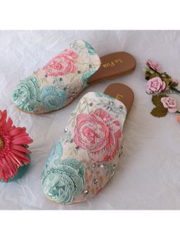 La Fiza - Zaara Embroidered Mules