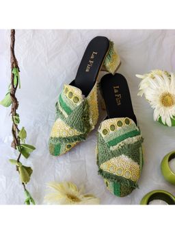 La Fiza - Ira Embroidered Heels