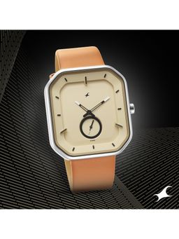 Fastrack - After Dark 3.0 3272SL02 Tan Dial Analog Watch for Men