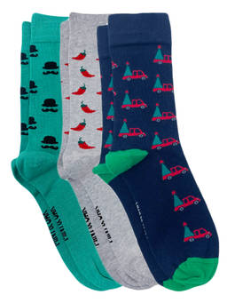 Mint & Oak - Snuggle Squad Socks for Men (Pack of 3)
