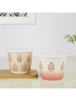 HomeTown - Fiesta Silk Route Melamine Nishat Jars 750 ml in Multi-Color (Set of 2)