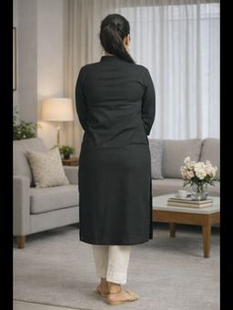 Stree Basics - Women Black Solid Kurta