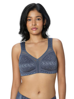 Triumph - Blue Dazzling Curve Non-Wired Non-Padded Minimizer Bra