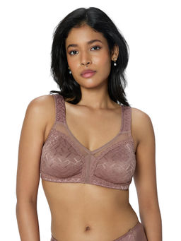 Triumph - Mauve Dazzling Curve Non-Wired Non-Padded Minimizer Bra