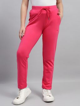 Monte Carlo - Girls Magenta Solid Track Pant