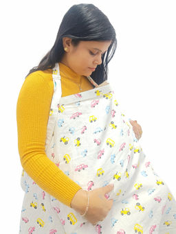Motherly - Nursing Cover for Breastfeeding – Soft Breathable Feeding Apron for Mom
