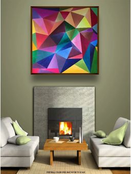 The Art House - Abstract Painting Multicolor (30X30 Inches)