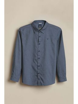 Allen Solly - Boys Blue Textured Casual Shirt