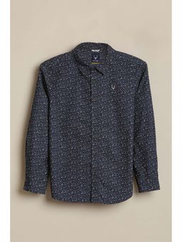 Allen Solly - Boys Navy Blue Casual Shirt