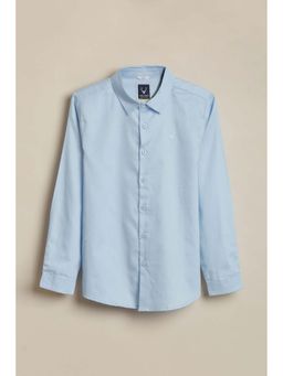 Allen Solly - Boys Light Blue Solid Casual Shirt