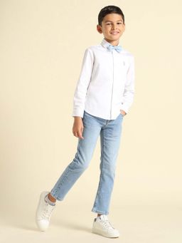 U.S. POLO ASSN. - Boys Pure Cotton Satin Shirt