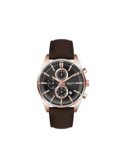 Carlton London - Mens Windsor Black Analog Watch Cl-Wd-Bkl