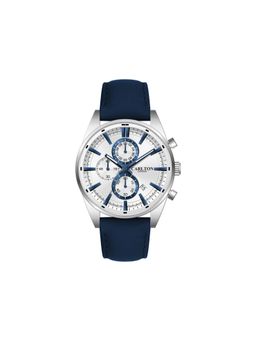 Carlton London - Mens Windsor Silver Analog Watch Cl-Wd-Blu