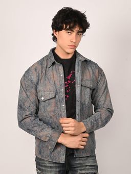 Odette - Multi Color Denim Tie-Dye Shirts for Men