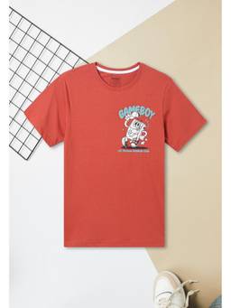 max - Boys Garfield Print T-shirt - Red