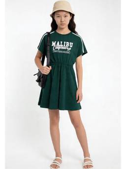 max - Girls Printed T-shirt Dress - Green