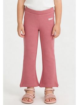 max - Girls Knit Flared Pant - Pink