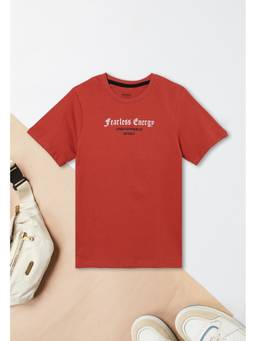 max - Boys Printed T-shirt - Red