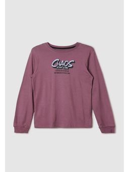 max - Boys Printed T-shirt - Purple