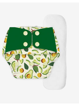 Snugkins - Cloth Diaper , Wetfree Microfiber Terry Soaker (Fits 5-17Kg)- Avocuddle (Set of 3)