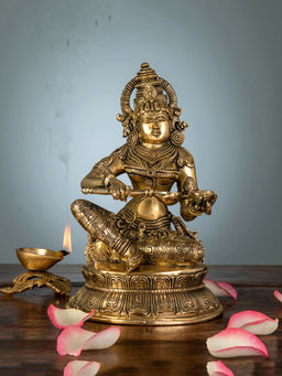 Ekaa Handicrafts - Brass Annapurna Devi Idol