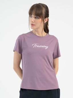Red Tape - Mauve Activewear T-Shirt for Women