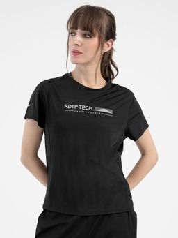 Red Tape - Black Activewear T-Shirt for Women